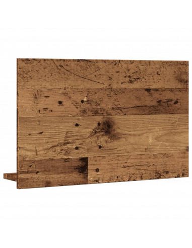 Mobile da Bagno con Specchio Legno Antico 60x11x37cm Truciolato