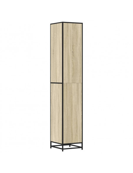 Mobile da Bagno Sonoma 35x37,5x188,5 cm in Truciolato e Metallo