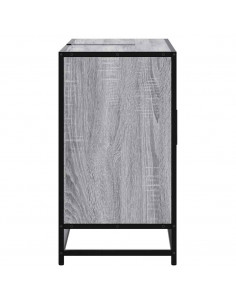 Mobile Lavabo Bagno Grigio Sonoma 60x30x60 cm Legno Multistrato