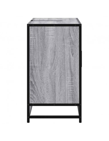 Mobile Lavabo Bagno Grigio Sonoma 60x30x60 cm Legno Multistrato