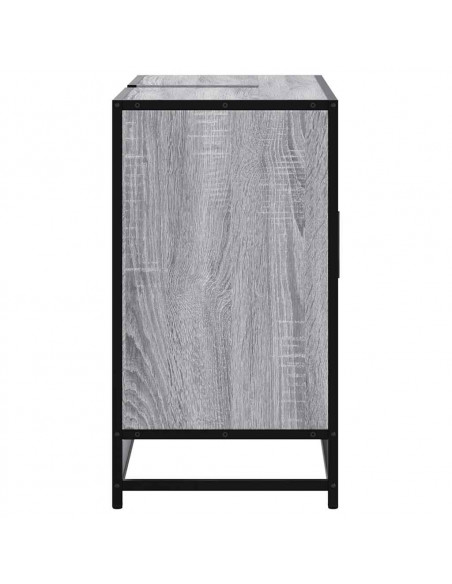 Mobile Lavabo Bagno Grigio Sonoma 60x30x60 cm Legno Multistrato