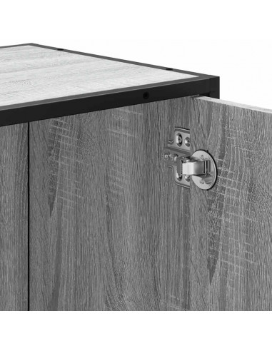 Mobile Lavabo Bagno Grigio Sonoma 65x33x60 cm Legno Multistrato