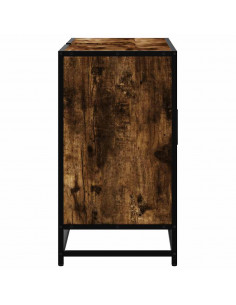 Mobile Lavabo Bagno Rovere Fumo 60x30x60 cm Legno Multistrato