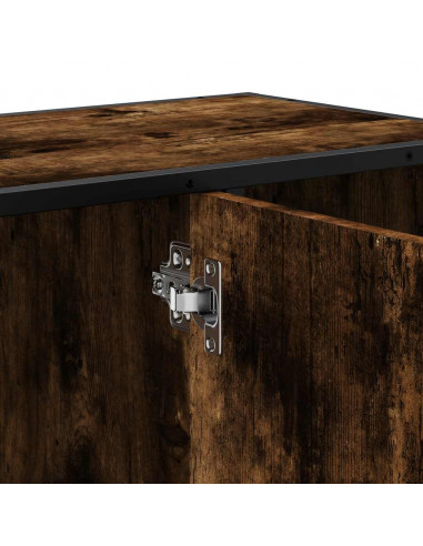 Mobile Lavabo Bagno Rovere Fumo 60x30x60 cm Legno Multistrato