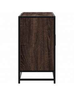 Mobile Lavabo Bagno Rovere Marrone 60x30x60cm Legno Multistrato
