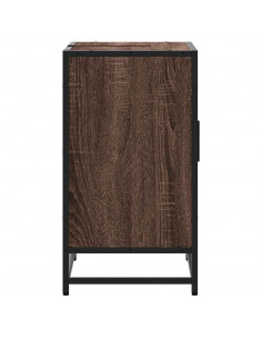 Mobile Lavabo Bagno Rovere Marrone 65x33x60cm Legno Multistrato