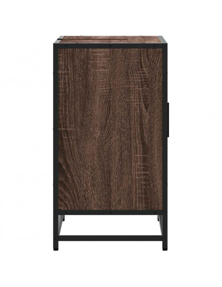 Mobile Lavabo Bagno Rovere Marrone 65x33x60cm Legno Multistrato