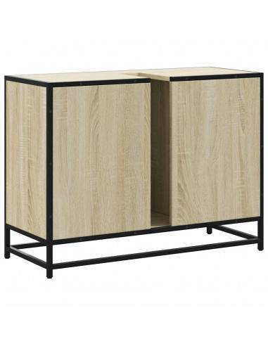 Mobile Lavabo Bagno Rovere Sonoma 60x30x60 cm Legno Multistrato