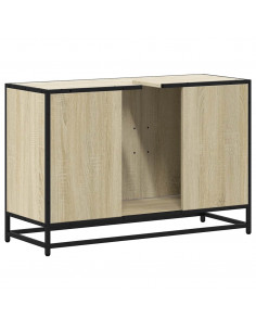 Mobile Lavabo Bagno Rovere Sonoma 90x33x60 cm Legno Multistrato