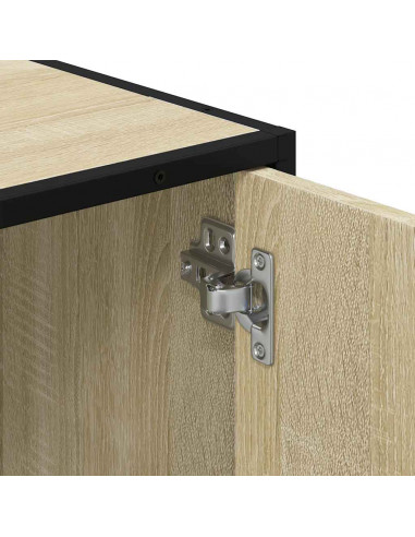 Mobile Lavabo Bagno Rovere Sonoma 90x33x60 cm Legno Multistrato