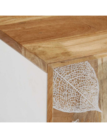 Mobile Lavabo da Bagno 62x33x58cm in Legno Massello di Mango