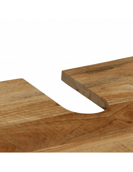 Mobile Lavabo da Bagno 62x33x58cm in Legno Massello di Mango