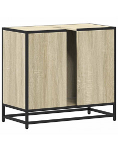 Mobile Lavabo da Bagno Rovere Sonoma 65x33x60 cm in Truciolato