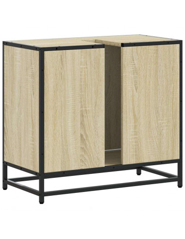 Mobile Lavabo da Bagno Rovere Sonoma 65x33x60 cm in Truciolato