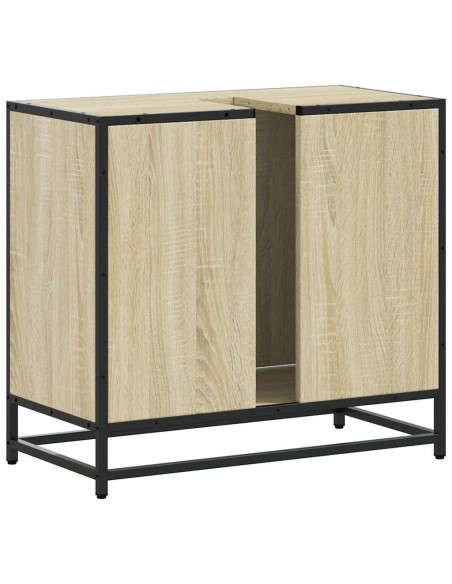 Mobile Lavabo da Bagno Rovere Sonoma 65x33x60 cm in Truciolato