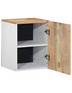 Mobile Pensile da Bagno 38x33,5x48 cm in Legno Massello Mango 2