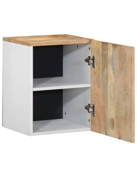 Mobile Pensile da Bagno 38x33,5x48 cm in Legno Massello Mango