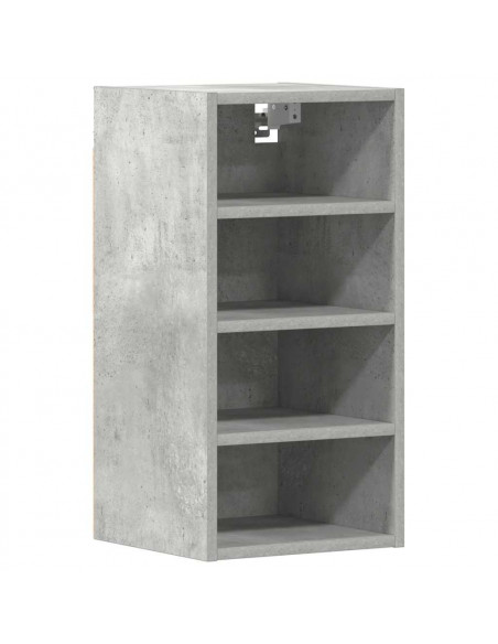 Mobile Pensile Grigio Cemento 30x29,5x60 cm Legno Multistrato