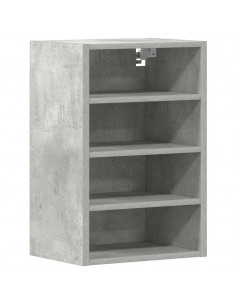 Mobile Pensile Grigio Cemento 40x29,5x60 cm Legno Multistrato