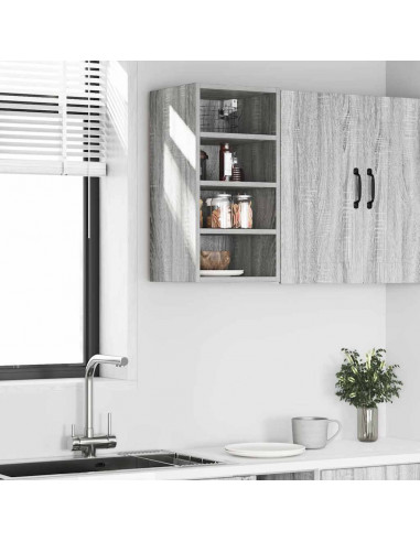 Mobile Pensile Grigio Sonoma 30x29,5x60 cm in Legno Multistrato