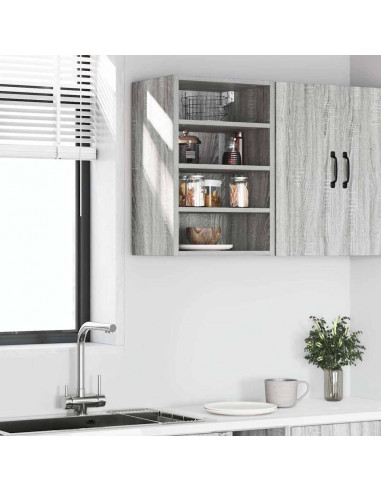 Mobile Pensile Grigio Sonoma 40x29,5x60 cm in Legno Multistrato