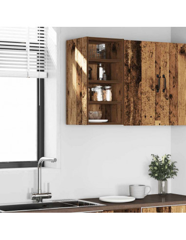 Mobile Pensile Legno Antico 30x29,5x60 cm in Legno Multistrato