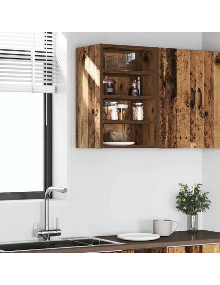 Mobile Pensile Legno Antico 40x29,5x60 cm in Legno Multistrato