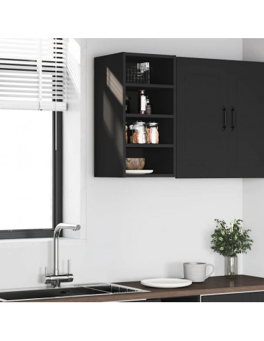 Mobile Pensile Nero 30x29,5x60 cm in Legno Multistrato