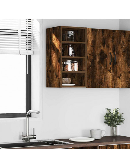 Mobile Pensile Rovere Fumo 30x29,5x60 cm in Legno Multistrato