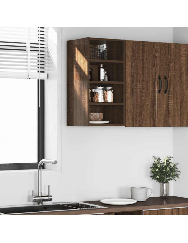 Mobile Pensile Rovere Marrone 30x29,5x60 cm Legno Multistrato