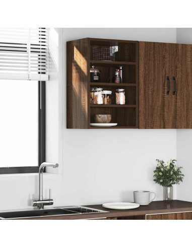 Mobile Pensile Rovere Marrone 40x29,5x60 cm Legno Multistrato