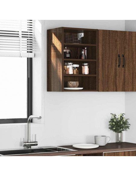 Mobile Pensile Rovere Marrone 40x29,5x60 cm Legno Multistrato