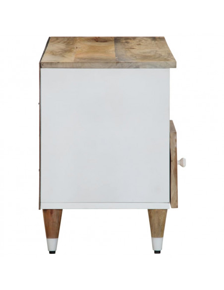Mobile Porta TV 100x33,5x46 cm in Legno Massello di Mango
