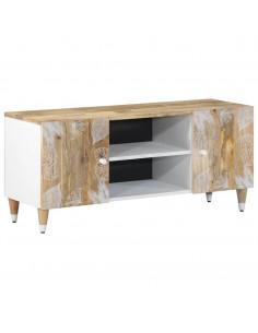 Mobile Porta TV 105x33,5x46 cm in Legno Massello di Mango