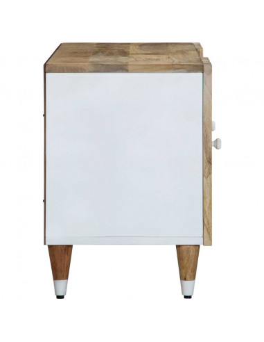 Mobile Porta TV 105x33,5x46 cm in Legno Massello di Mango