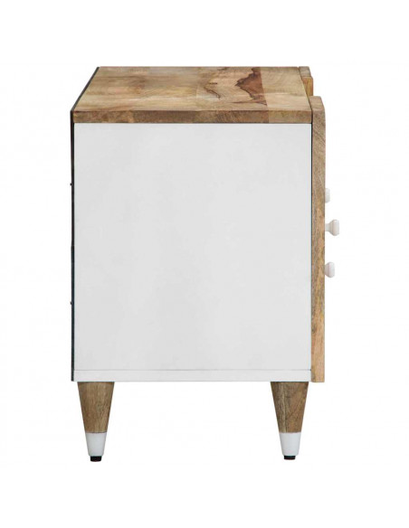 Mobile Porta TV 105x33,5x46 cm in Legno Massello di Mango