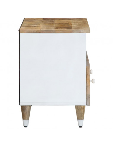 Mobile Porta TV 70x33,5x46 cm in Legno Massello di Mango