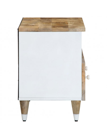 Mobile Porta TV 70x33,5x46 cm in Legno Massello di Mango