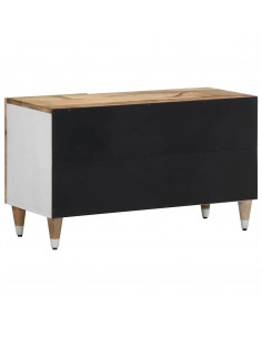 Mobile Porta TV 80x31,5x46 cm in Legno Massello di Mango