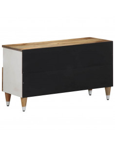 Mobile Porta TV 80x33,5x46 cm in Legno Massello di Mango