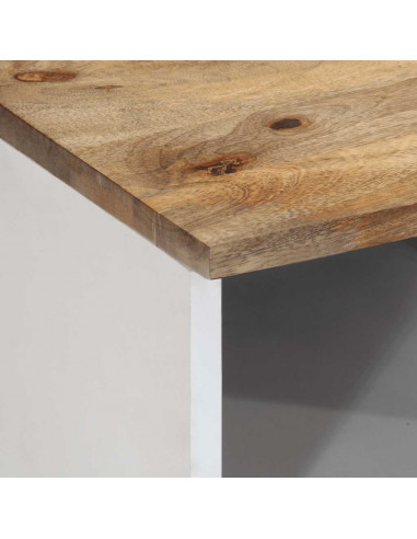 Mobile Porta TV 80x33,5x46 cm in Legno Massello di Mango