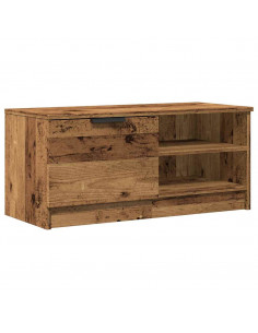 Mobile Porta TV Legno Vecchio 80x35x36,5 cm Legno Multistrato