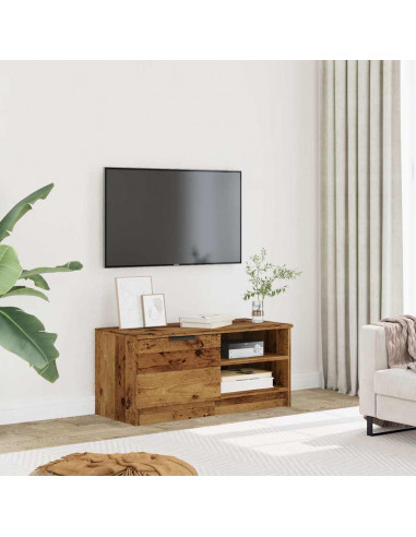 Mobile Porta TV Legno Vecchio 80x35x36,5 cm Legno Multistrato