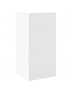 Mobile Portaoggetti Bianco 50x45x103,5 cm in Legno Multistrato