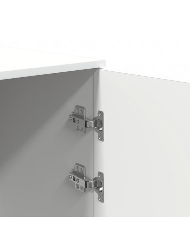 Mobile Portaoggetti Bianco 50x45x103,5 cm in Legno Multistrato