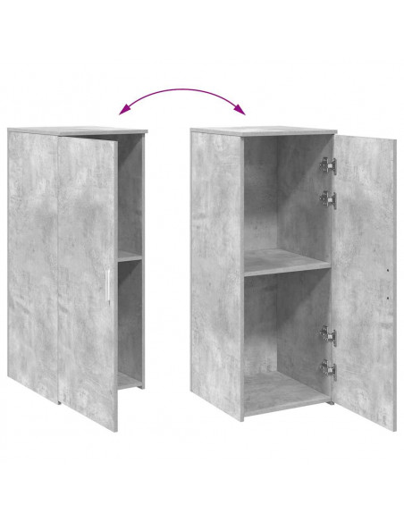 Mobile Portaoggetti Grigio Cemento 40x45x103,5 cm in Truciolato
