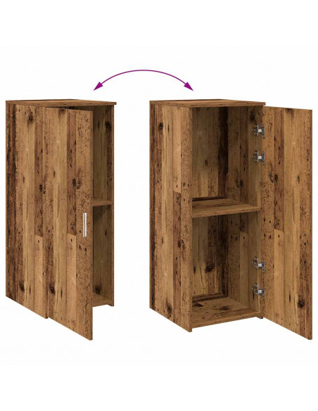 Mobile Portaoggetti Legno Antico 40x45x103,5 cm in Truciolato