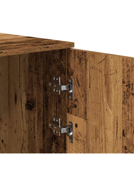 Mobile Portaoggetti Legno Antico 40x45x103,5 cm in Truciolato