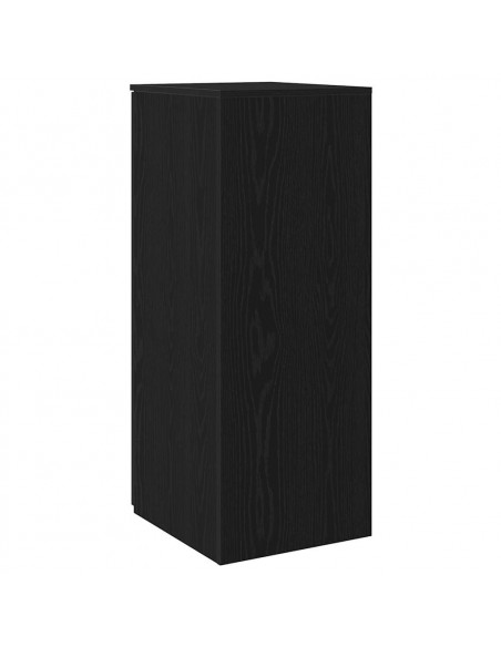 Mobiletto portaoggetti Nero 40x45x103,5 cm in Legno ingegnerizzato