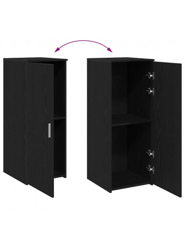 Mobiletto portaoggetti Nero 40x45x103,5 cm in Legno ingegnerizzato